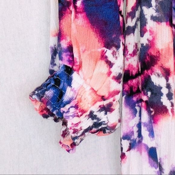 Raisins Cover Ups Tie Dye Torquay Smock Romper - Picture 3 of 7